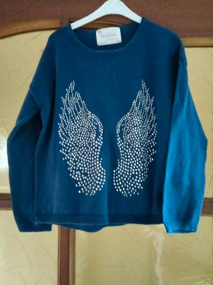 pull / trui blauw Zara maat 110, Kinderen en Baby's, Kinderkleding | Maat 110, Zo goed als nieuw, Meisje, Trui of Vest, Ophalen of Verzenden