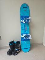Burton snowboard 100 cm voor kind, incl boots maat 30.5, Enlèvement, Comme neuf, Planche