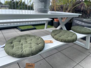 10x ronde stoelkussens groen CASA stijl ‘Alda’ beschikbaar voor biedingen