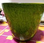 pot de fleurs vert diamètre 20 hauteur 20 cm, Jardin & Terrasse, Comme neuf, Pierre, Rond, Enlèvement