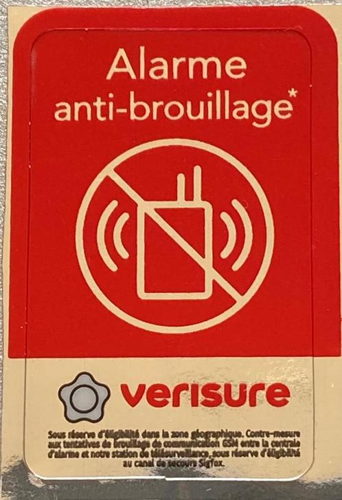 Verisure alarme autocollant, Verzamelen, Stickers, Nieuw, Overige typen, Ophalen of Verzenden