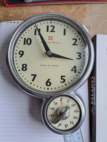 EK DESIGN - Horloge vintage fonctionnelle avec minuterie -