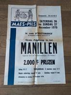 Affiche Maes pils 1970 café Schuttershof marke, Ophalen of Verzenden, Gebruikt