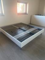 Bed met dubbele latenbodem - 180 cm x 200 cm - wit, Huis en Inrichting, Slaapkamer | Complete slaapkamers, Ophalen, Zo goed als nieuw