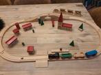 Vintage 80s houten treinbaan, Gebruikt, Ophalen