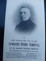 broeder willem aerts overl 1941, Ophalen of Verzenden, Bidprentje