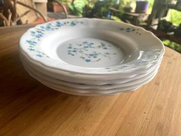 Arcoroc 6 vintage Myosotis beschikbaar voor biedingen