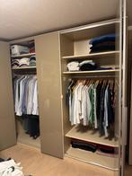 kleerkast 5-deurs met plooideuren met glazen front, Huis en Inrichting, Kasten | Kleerkasten, Ophalen, Strak modern, Gebruikt