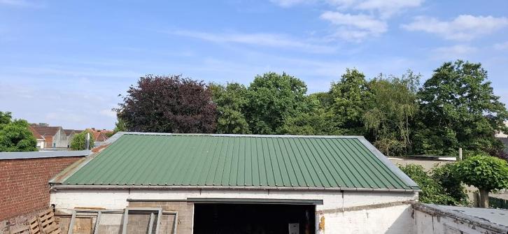 Dak, afdak in metalen profielplaten, Tuin en Terras, Overkappingen, Gebruikt, Overige typen, Ophalen