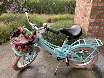Meisjesfiets 16 inch in hele mooie staat (turquoise)  beschikbaar voor biedingen