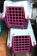 2 roze transport boxen, Zo goed als nieuw, Ophalen