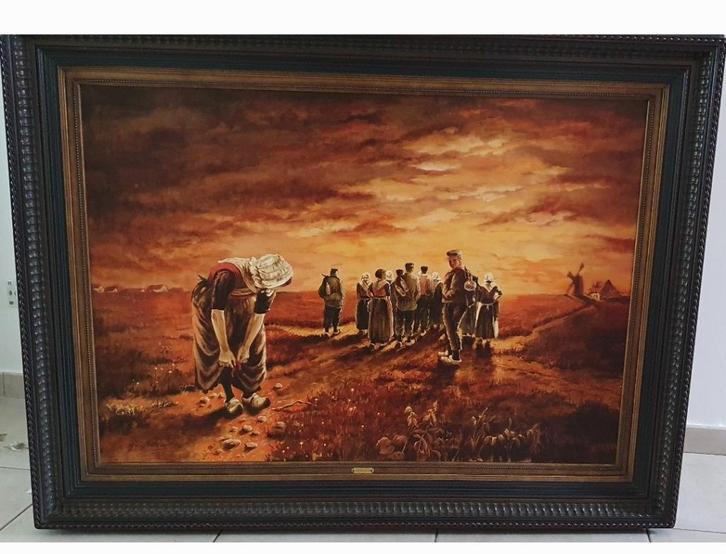 Schilderij Gaston Quidousse, Antiek en Kunst, Kunst | Schilderijen | Klassiek, Ophalen