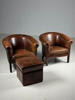 Set van 2 Schapenleren clubfauteuils, Ophalen