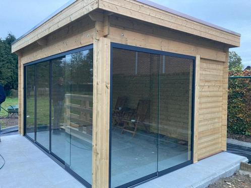 Tuinhuis-Blokhut G4434 ZG zonder glas: 448 x 340 m, Hobby en Vrije tijd, Overige Hobby en Vrije tijd, Nieuw, Verzenden
