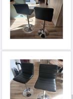 2 zwarte barstoelen, Huis en Inrichting, Ophalen, Gebruikt, Twee, Zwart