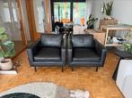 Lederen Fauteuil - Gordon - Zwart - Furnified, Ophalen, Zo goed als nieuw
