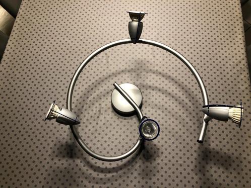 Spiraalvormige halogeenlamp 4 * 50 W GU10, Huis en Inrichting, Lampen | Plafondlampen, Gebruikt, Metaal, Ophalen of Verzenden