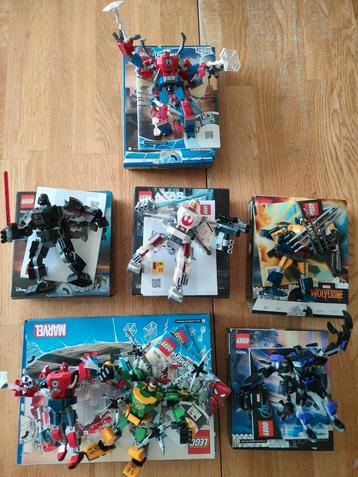 Lego verzameling Marvel en Star Wars mechs beschikbaar voor biedingen