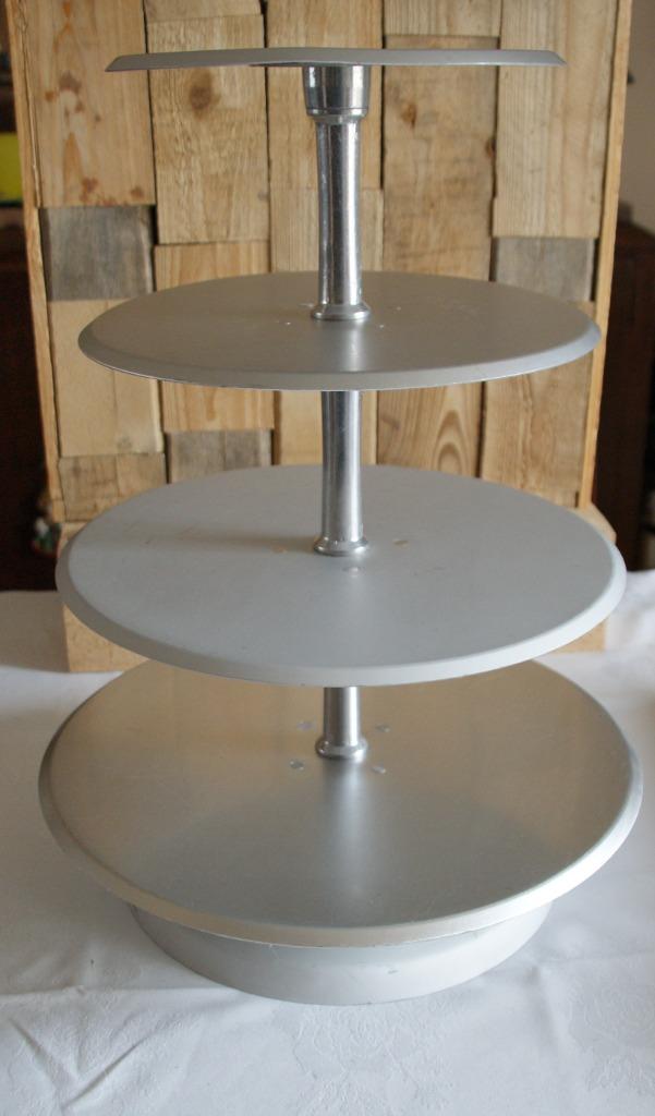 professionele etagère 4 niveaus voor gebak / bruidstaart, Huis en Inrichting, Woonaccessoires | Etagères, Zo goed als nieuw, Ophalen of Verzenden