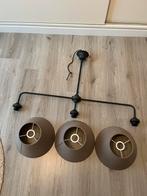 Hanglamp met 3 lampenkappen, Ophalen, Zo goed als nieuw, Metaal