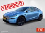 Tesla Model Y RWD in Glacier Blue – 4.500 km, trekhaak, Auto's, Tesla, Achterwielaandrijving, Gebruikt, Zwart, Navigatiesysteem