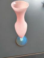 Très Beau Vase en Opaline Rose 25 X 8 cm, Enlèvement ou Envoi