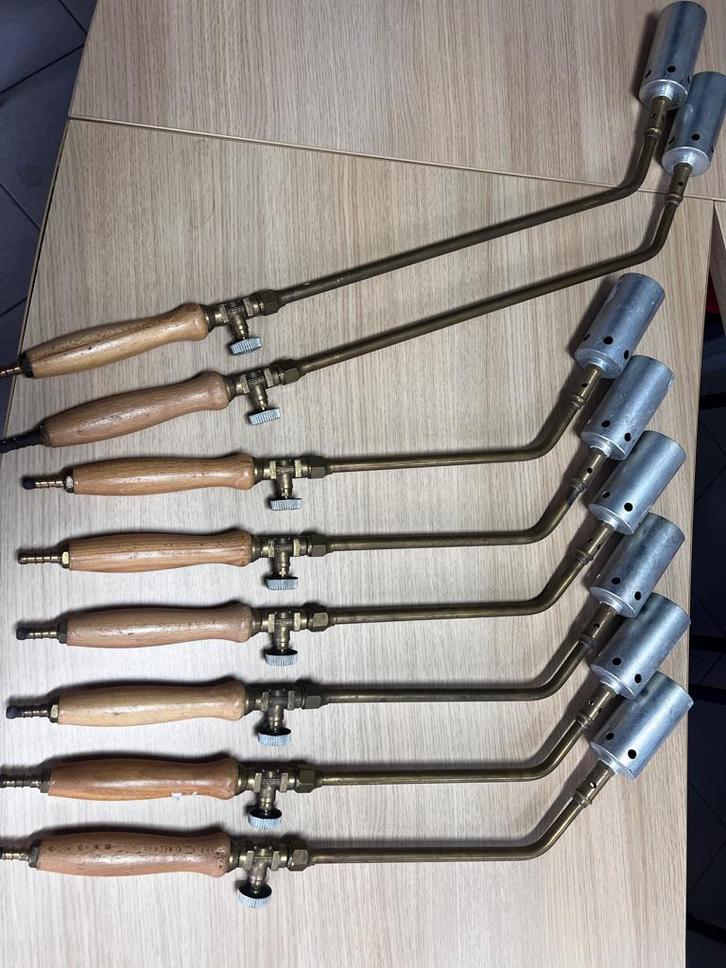 Roofing/Asfaltbranders uit messing met draaikraan, Doe-het-zelf en Bouw, Dakpannen en Dakbedekking, Nieuw, Dakleer, Metaal, Grijs