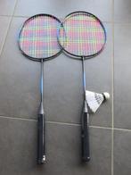 2 badminton rackets - gebruikt, Sports & Fitness, Raquette(s), Utilisé, Enlèvement ou Envoi