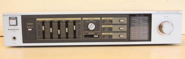 Sanyo JA300 Versterker / Met Graphic Equalizer / 1982, Japan, Audio, Tv en Foto, Versterkers en Ontvangers, Zo goed als nieuw