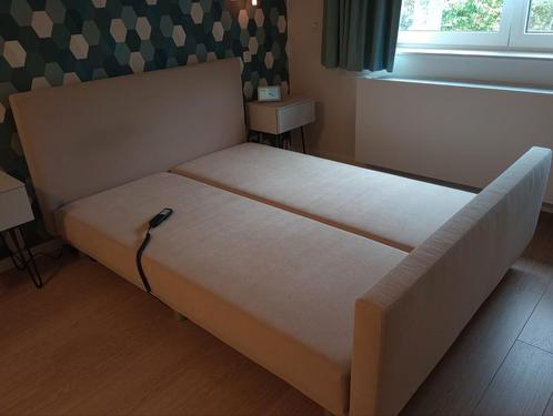 Elektrisch verstelbare boxspring (160x200), Huis en Inrichting, Slaapkamer | Slaapbanken, Gebruikt, Ophalen