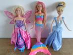 3 poupées Princesses DISNEY MATTEL, Ophalen of Verzenden, Gebruikt, Barbie