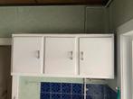 Retro bovenkast keuken, Huis en Inrichting, Ophalen, Gebruikt, 100 tot 150 cm, Wit