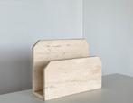 Vintage travertine magazinerack, Maison & Meubles, Enlèvement, Comme neuf