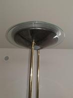 Staande lamp verguld met dimmer, Huis en Inrichting, Lampen | Vloerlampen, Ophalen