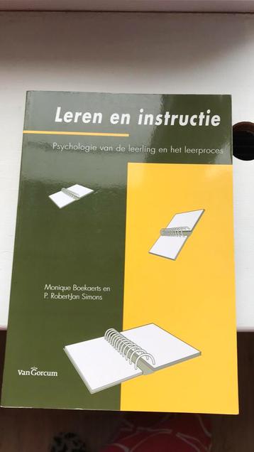 Boek leren en instructie 