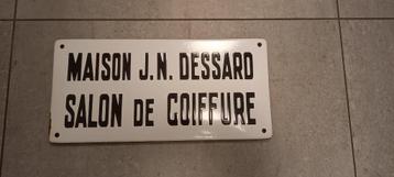 Plaque emaillee coiffure  beschikbaar voor biedingen