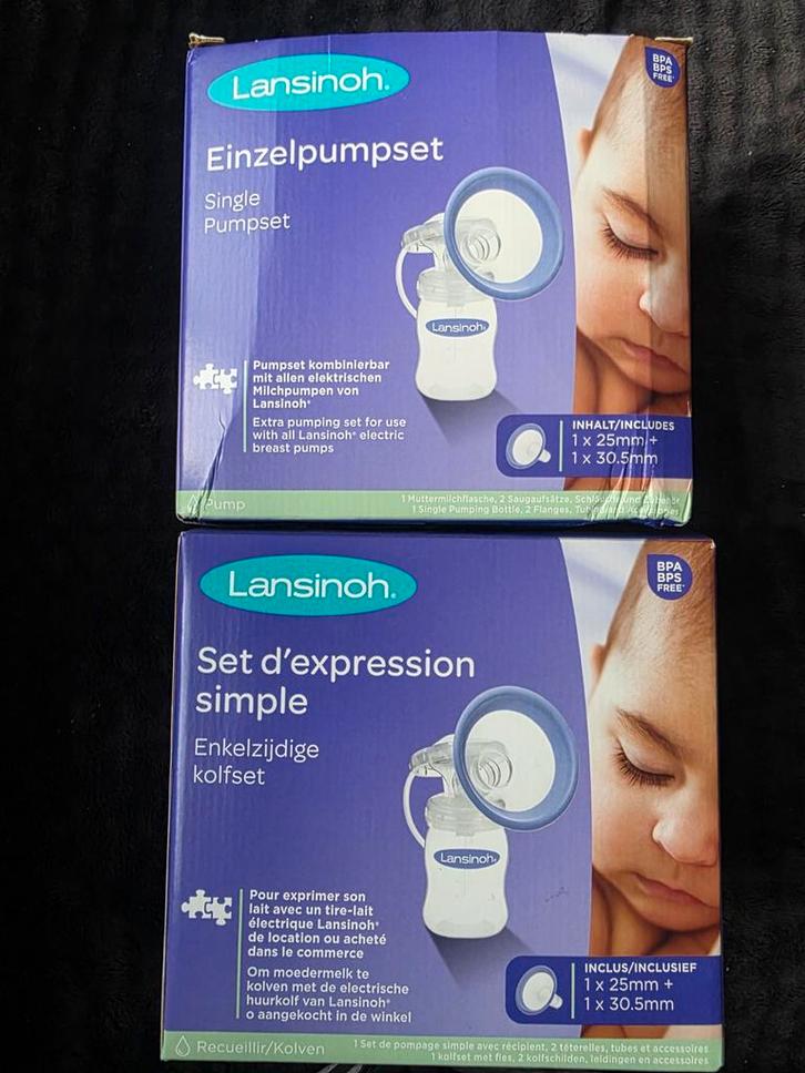 Lansinoh set d'expression simple pour tire lait électrique, Divers, Matériel Infirmier, Comme neuf, Enlèvement