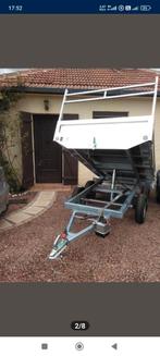 Remorque NEUVE basculante 3m 1m50 avec rehausses grillagées, Autos : Divers, Remorques, Enlèvement