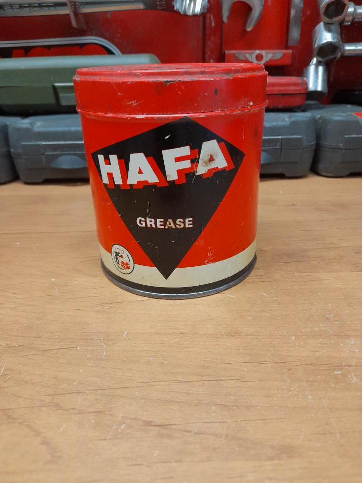 Oude lege vetpot Hafa Grease, Verzamelen, Merken en Reclamevoorwerpen, Gebruikt, Overige typen, Verzenden