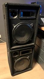 2 Omnitronic DX-1022 - 3-weg passieve luidsprekers, Zo goed als nieuw, 120 watt of meer, Front, Rear of Stereo speakers, Ophalen