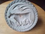 Antieke stempel in hout voor koekjes, Ophalen