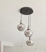Hanglamp 3 glazen bollen, Glas, Modern, Zo goed als nieuw, 50 tot 75 cm