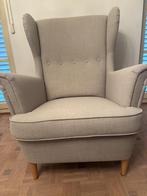 2 Strandmon oorfauteuils beige, Maison & Meubles, Fauteuils, 75 à 100 cm, Comme neuf, Enlèvement, 75 à 100 cm