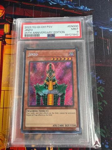 PSA Yu-Gi-Oh Jinzo 25th anniversary Secret Rare beschikbaar voor biedingen