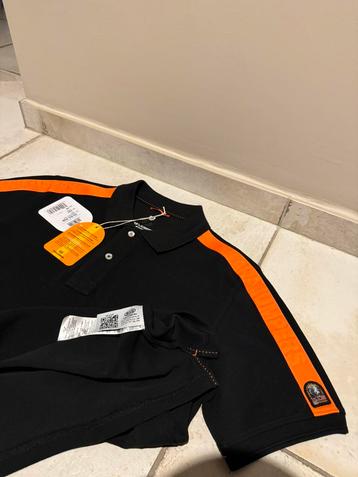 Nieuwe originele sportieve Parajumpers polo zwart medium M