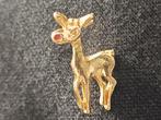 PIN Rudolph the red nosed reindeer, Ophalen of Verzenden, Gebruikt, Dier of Natuur, Speldje of Pin