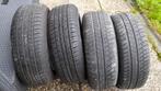 Zomer 2 banden op stalen velgen BMW 195x65x15 Goede staat, Auto-onderdelen, Ophalen, Gebruikt, 15 inch, Banden en Velgen