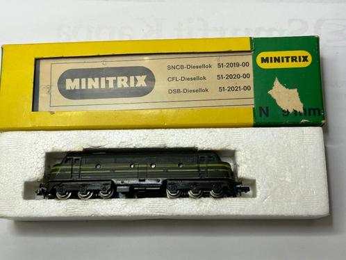 Minitrix 51201900 SNCB-diesellok in OVP perfecte staat, Hobby en Vrije tijd, Modeltreinen | N-Spoor, Gebruikt, Locomotief, Gelijkstroom