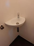 Wastafel hoekmodel (Villeroy & Boch) - volledige set, Ophalen, Gebruikt, Steen, Wastafel