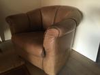 Fauteuil in buffel leder, Ophalen, Gebruikt, Minder dan 75 cm, Leer